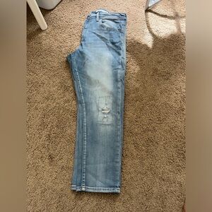 Pilcro and the Letterpress Light Blue Distressed Women's Jeans